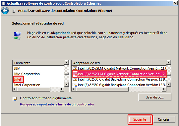 Intel 82579Lm Gigabit Network Connection Vista